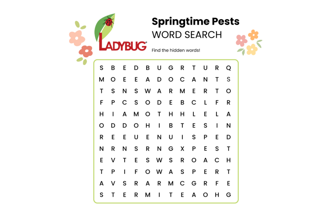 Springtime Pest Word Search